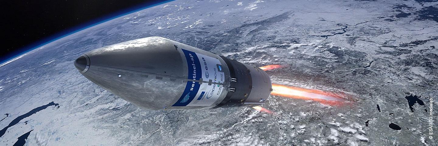 Sentinel 5P launched on a rocket