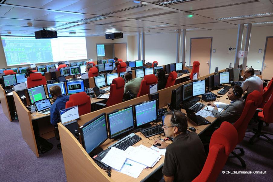 Galileo LEOP control room in Toulouse