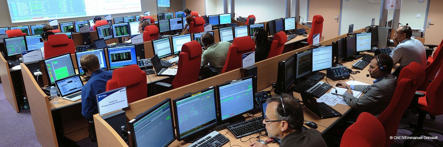 Galileo LEOP control room in Toulouse